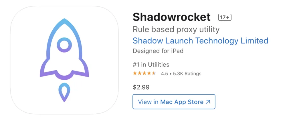 小火箭账号共享：ShadowRocket苹果下载ID分享！
